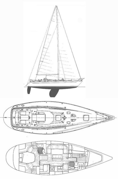 Grand Soleil 45 Layout Cantiere del Pardo Grand Soleil 45