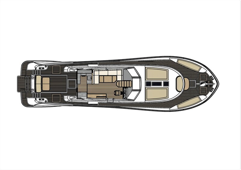 Main deck Monachus Yachts Monachus 70 Fly