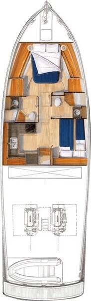 Lower layout San Juan Yachts San Juan 48