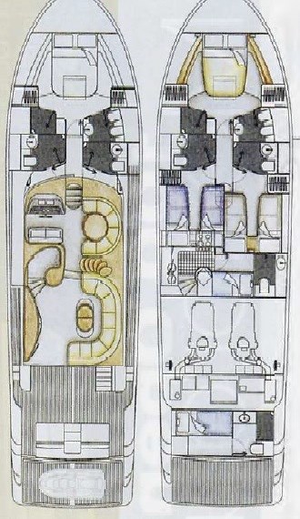 Uniesse 55 MY layout Uniesse Marine 55 MY