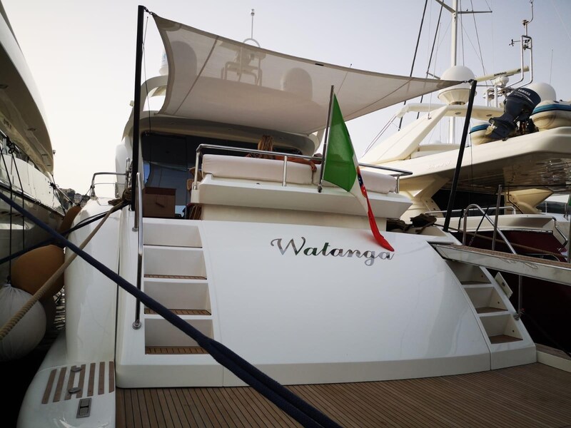 Alalunga 85 Sport X aft view Alalunga Open 85 Sport X