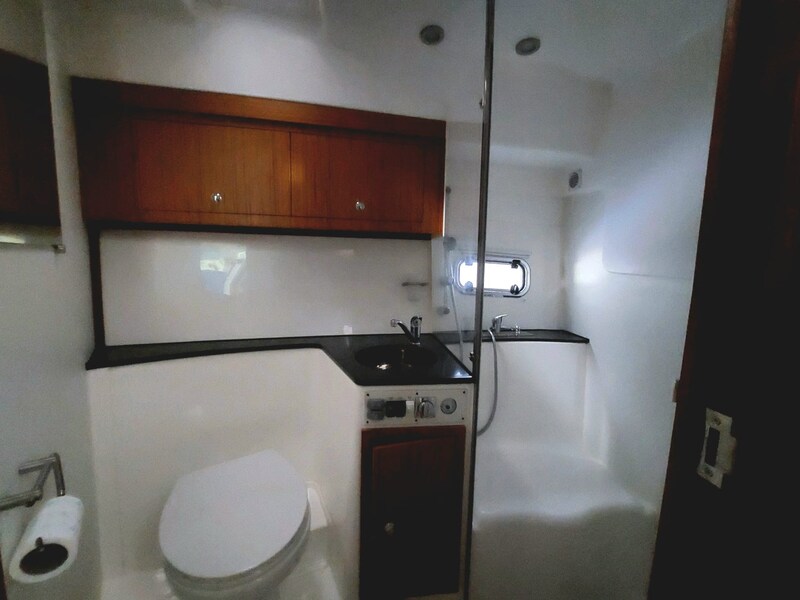 Saga 390 HT toilette Saga Boats 390 HT