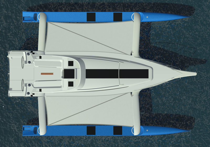 Deck layout Dragon 40 wins Multihull of the year 2021