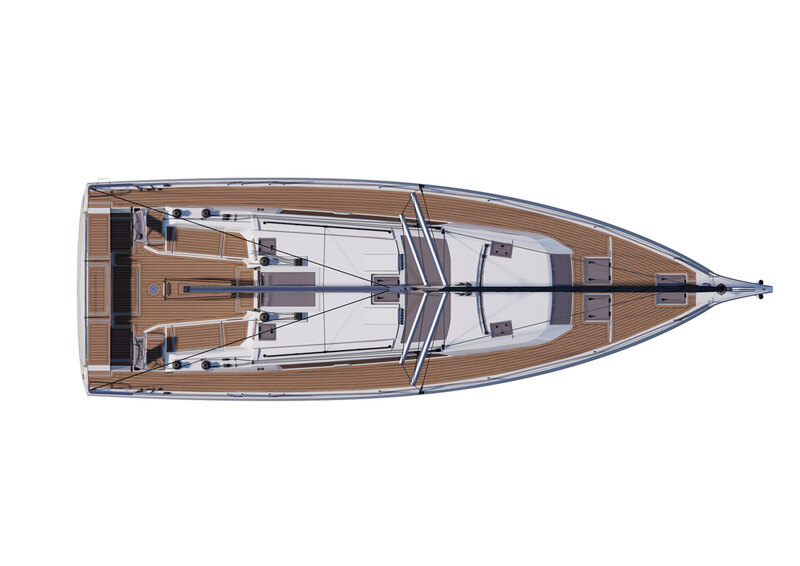 Deck plan World premiere for new Dufour 44 at Boot Düsseldorf