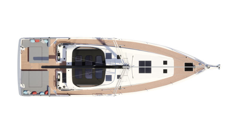 JEANNEAU YACHTS 55 - Layout JEANNEAU YACHTS 55 presented on Salon Nautico 2025 in Barcelona