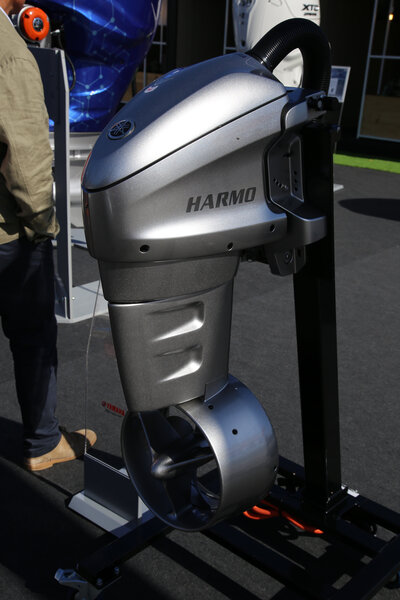 HARMO 2.0 Yamaha exhibited its new electric outboard engine HARMO 2.0 at Salon Nautico 2025